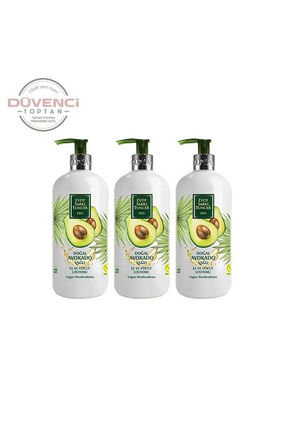 Eyüp Sabri Tuncer 500 Ml X 3 Pieces Natural Avocado Oil Hand and Body Lotion
