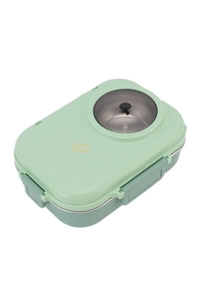 Vagonlife Bento 1100ml Lunchbox Yeni Koleksiyon Tek Katlı Çelik Sefer Tası Ka...