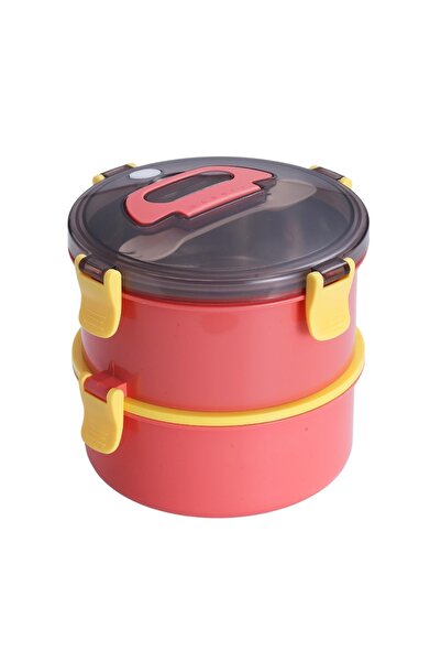 Vagonlife صندوق غداء بينتو مستدير سعة 1600 مل، مجموعة جديدة، صندوق غداء فولاذ...