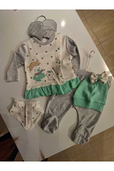 Papatya Babaykids Yeni Doğan Hediye Bebek Hediyelik Beşli Hastane Çıkışı Zıbın Seti