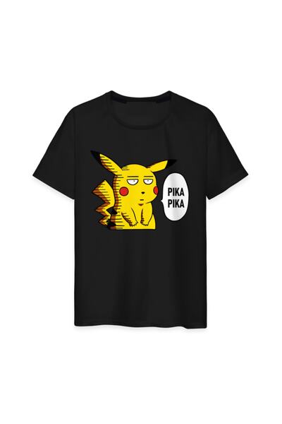 GALASHOP تي شيرت مطبوع عليه السيد بيكاتشو