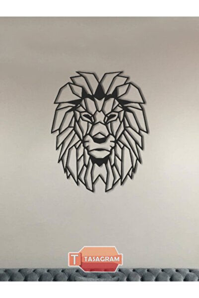 TASAGRAM Aslan Lazer Kesim Metal Tablo