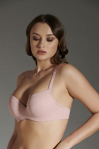 cotonhause Γυναικείο σουτιέν Push Up σε πούδρα 336015