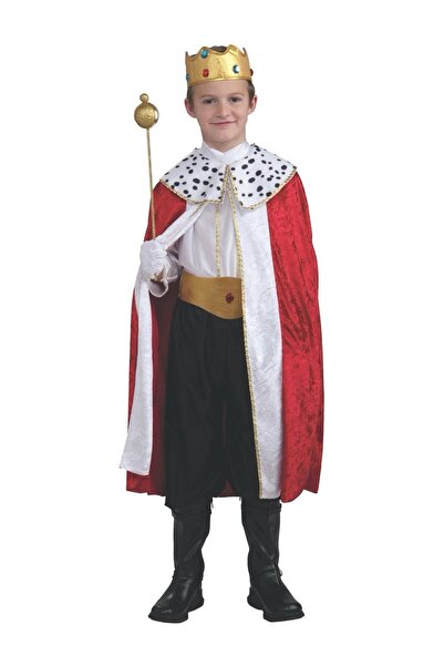 MY Kostüm Pelerinli Kral Erkek Çocuk Kostümü