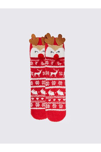 LC Waikiki New Year's Themed Women's Home Socks