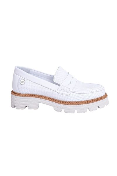 Mammamia Ya3570 White Leather Casual Women's Shoes