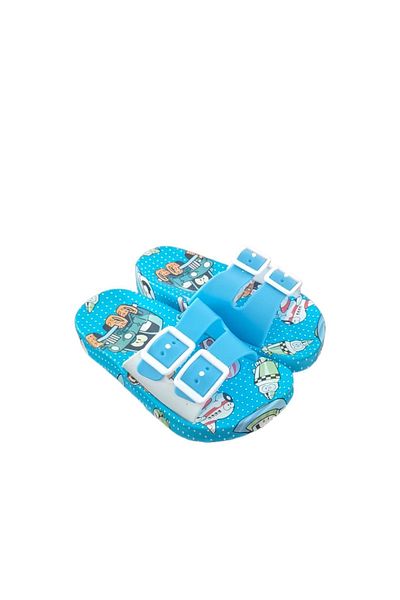 Behtah Kundura Children's Non-Slip Sole Adjustable Slippers Beach Pool Beach Daily Slippers Unicorn