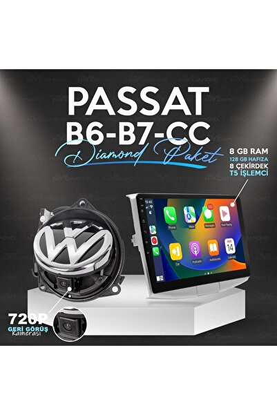 NAVİDİAMOND Volkswagen Passat B6-b7-cc Dıamond Paket - 8 Gb Ram 128 Gb Hafıza Multımedıa Player - Lo