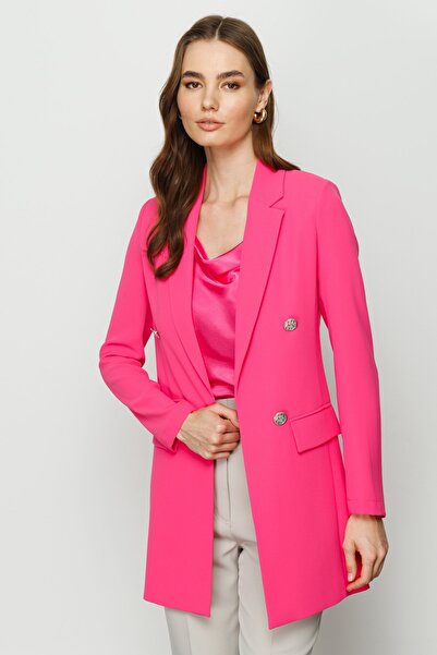 Ekol Women's Long Blazer Jacket 4090-23