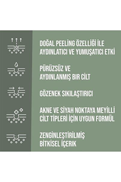 nowy Doğal Kil Maske(KaolinBentonite)YüzPeelingi-GözenekSıkılaştırıcı-Sivilce&AkneKarşıtı-YüzBakımMaskesi