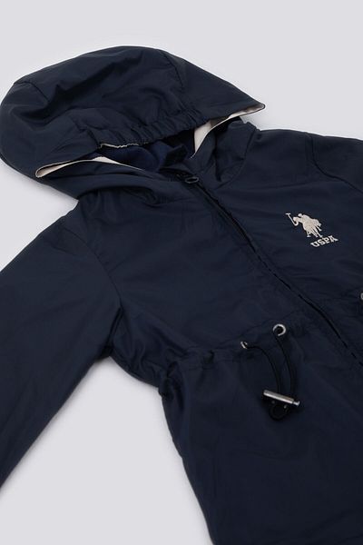 U.S. Polo Assn. U.S. Polo Assn The Nobility Of Red Navy Blue Baby Girl Raincoat