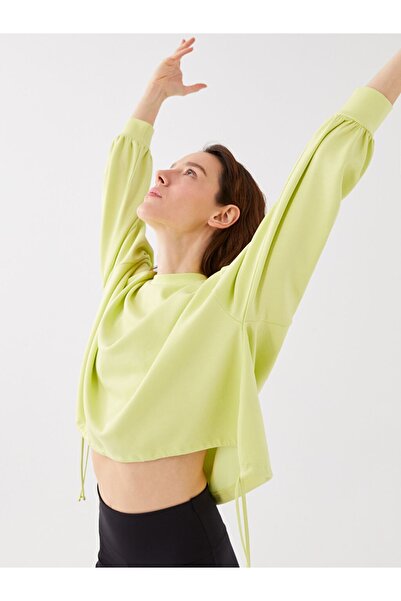 LC Waikiki Hanorac oversize pentru damă, cu mânecă lungă, cu decolteu