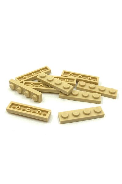 LEGO Original Moc Custom Accessory Creator Plate 1 X 4 Flat Brick Tan 4 Pieces Will Be Sent