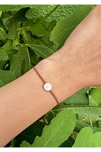 Atelier Çağla سوار حبل نجمة بيضاء بنية