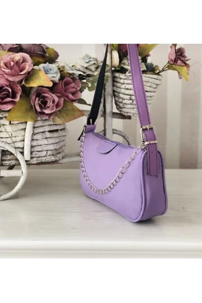 SANAT Sl-704 Zincirli Baget Astarsız Omuz Çanta