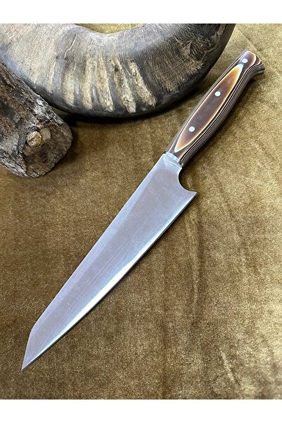 taşçı Akman Knıfe El Işçiliği Verzalit Saplı Şef Bıçağı Tam Boy 33 Cm