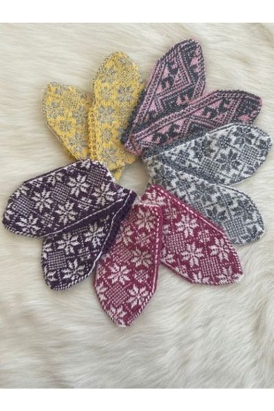 ÇİDEM'S Set of 5 Dowry Gift Knitted Booties