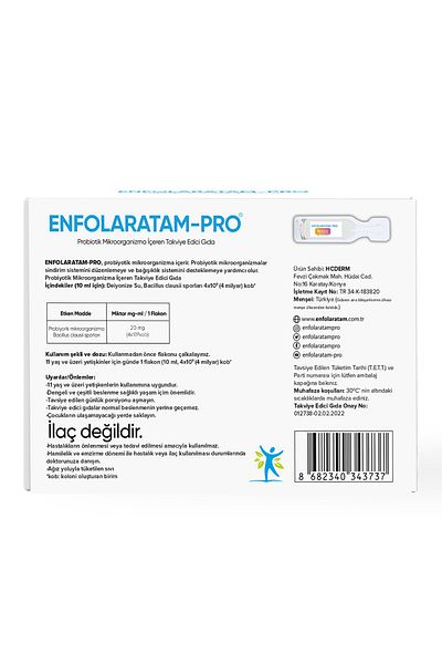 ENFOLARATAM PRO 4 Billion Probiotic Bacillus clausii Sports - Adult