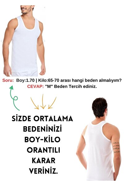 MinaCarin Antibacterial Comfortable Cut 80% Cotton Men's Undershirt