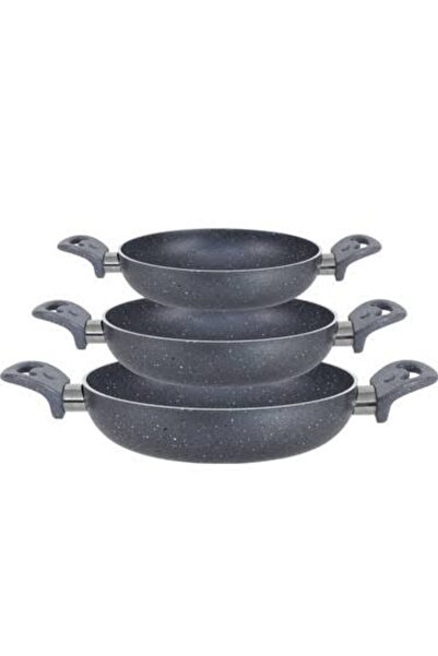 EVİNDA Granit 3mm Omlet Tava Seti 18-20-22 Cm