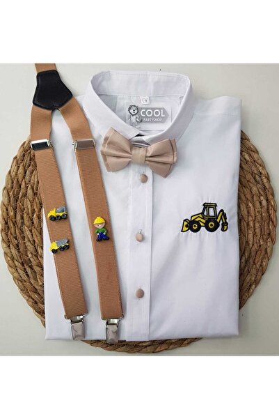 cool partyshop İnşaat Konseptli Askı Papyon Gömlek