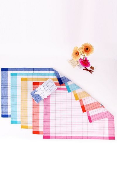 Baveno 8-Piece Colorful Multi-Purpose Kitchen Drying Cloth 40x60