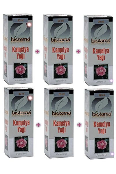 Biotama مجموعة من 6 قطع زيت كاميليا 20 مل