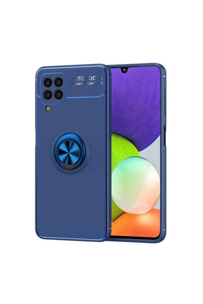 ZM STORE حافظة سامسونج جالاكسي M32، سطح خلفي ناعم وناعم مع حامل حلقي