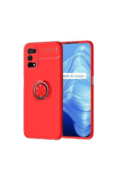 ZM STORE جراب Realme 7 Pro ذو سطح خلفي ناعم وناعم مع حامل حلقي