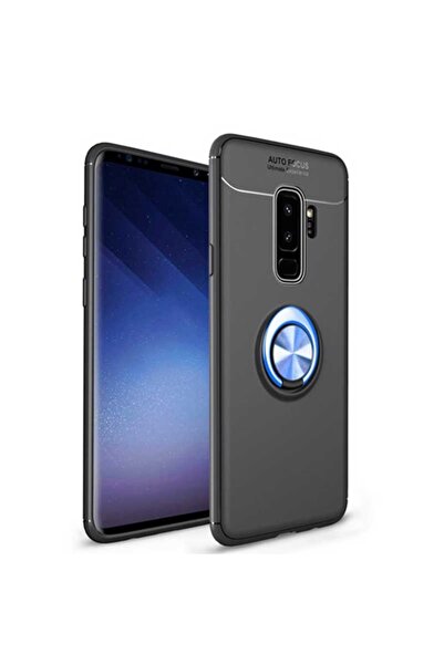 ZM STORE Samsung Galaxy S9 Plus Kılıf Yüzüklü Standlı Pürüzsüz Ve Soft Arka Yüzey Ravel Kapak