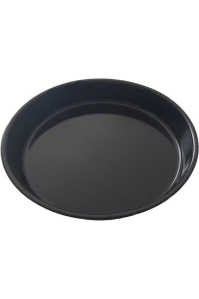 Uzel Enamel Coated Round Black Tray Oven Tray 32 Cm * 5 Cm