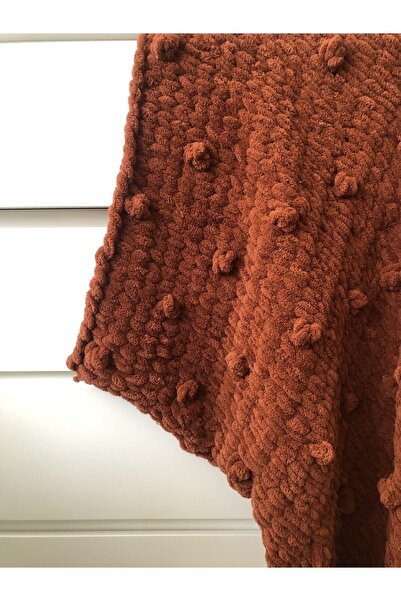 babyist Örgü Bebek Battaniyesi - Puffy Ponponlu Battaniye