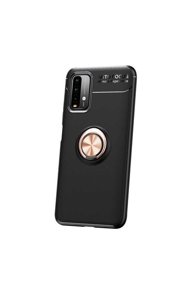 ZM STORE جراب Xiaomi Redmi 9t ذو سطح خلفي ناعم وناعم مع حامل حلقي