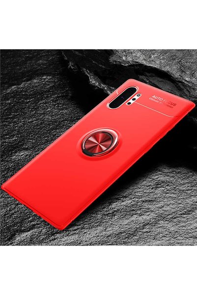 ZM STORE Samsung Galaxy Note 10 Plus Kılıf Yüzüklü Standlı Pürüzsüz Ve Soft A...