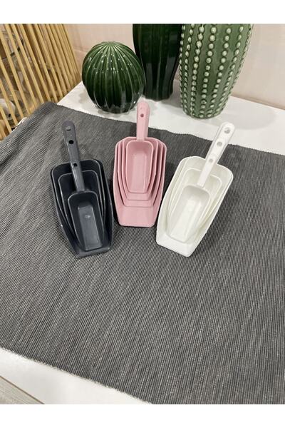 MAViHOME Hanımeli Spice White Food Shovel - Size Set of 4