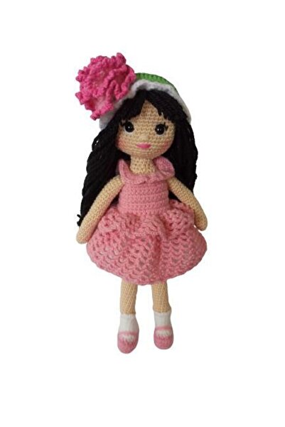 OYUNCAKPARK Pembe Karanfil Bebek Amigurumi Organik Oyuncak