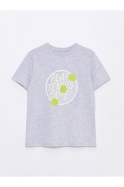 LC Waikiki Boy - Crew Neck and Printed Short Sleeve T-Shirt