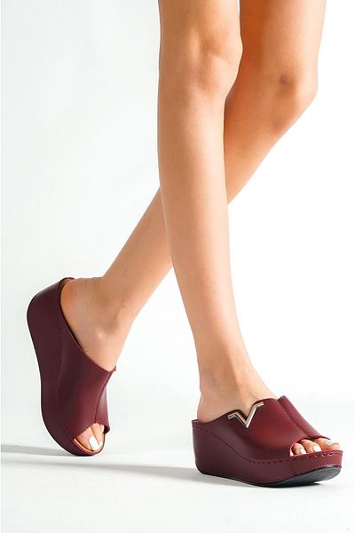 Capone Outfitters Papuci de mama cu toc pană, anatomici, moi, confortabili