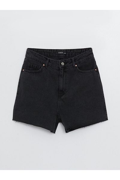 LC Waikiki Skinny Fit γυναικείο τζιν σορτς με λεπτομέρεια στην τσέπη