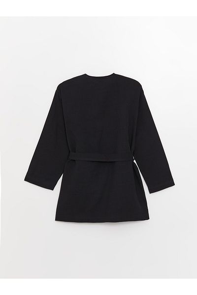 LC Waikiki Dámské kimono s šálovým límcem s dlouhým rukávem oversize mušelín