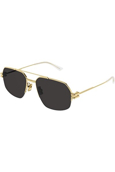 Bottega Veneta Bv1127s00257 Unisex Güneş Gözlüğü Gold Metal Çerçeveli Uv400