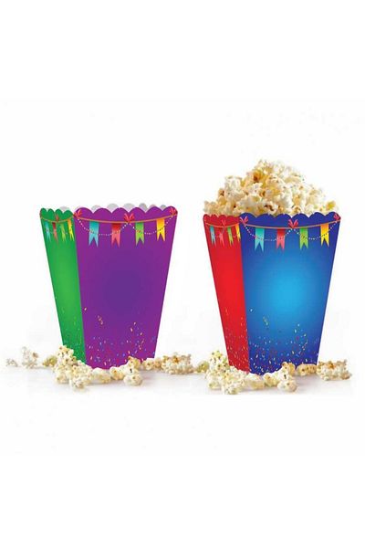 kidspartim Colored Confetti Corn Box 8 Pieces