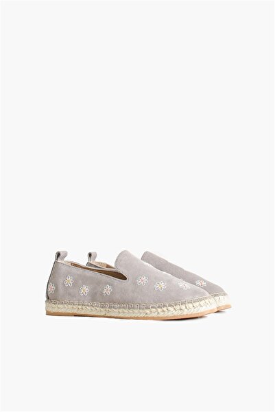 Shoes & More Alenax - Açık Gri Süet - Espadril
