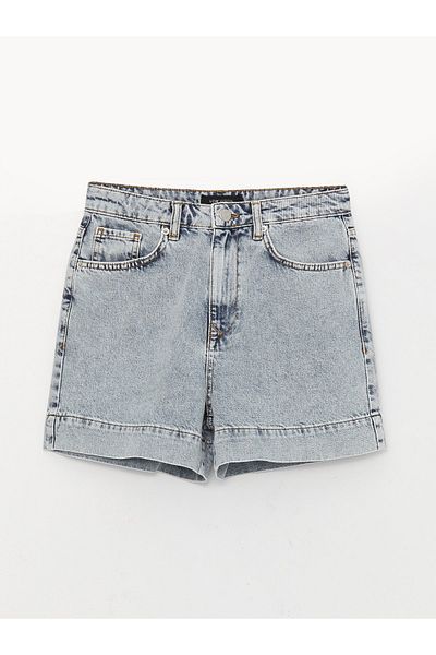 LC Waikiki Damen-Jeansshorts – Standard-Passform