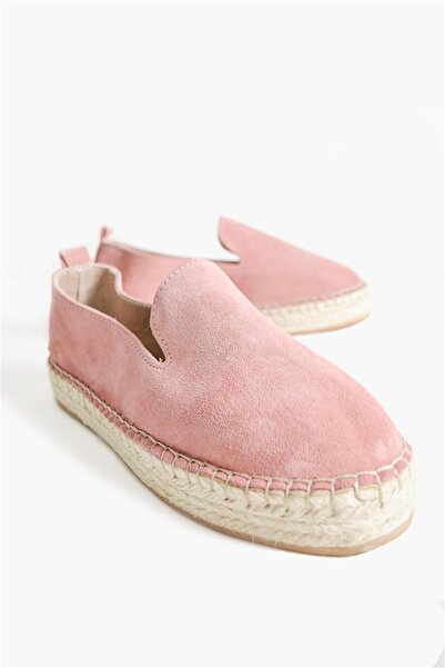 Shoes & More Petmy - Pembe Süet - Espadril