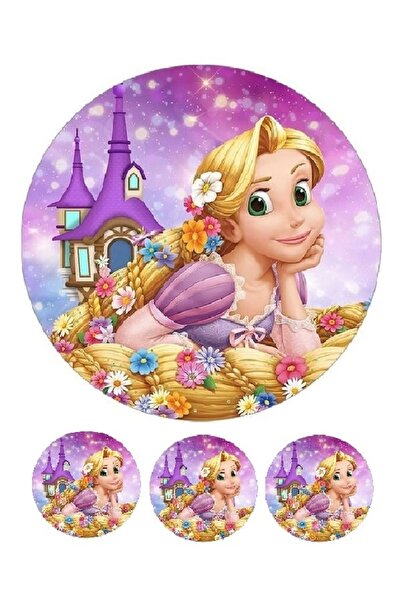 hediyehobihersey Rapunzel Pasta Baskısı, Yenilebilir Kağıt Gıda Baskısı, Resi...
