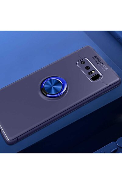 ZM STORE Samsung Galaxy Note 8 Kılıf Yüzüklü Standlı Pürüzsüz Ve Soft Arka Yüzey Ravel Kapak