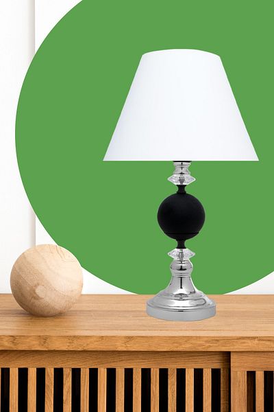 MINIMAL ETICARET VE BILGI TEKNOLOJILERI Omega Silver Black Contrast Lampshade