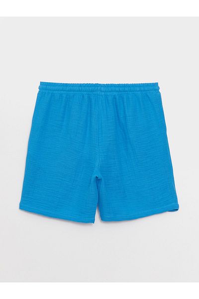 LC Waikiki Schlichte Umstandsshorts aus Musselin mit elastischem Bund