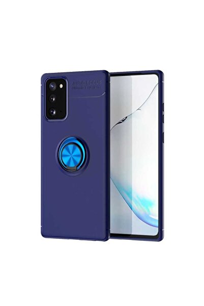 ZM STORE Samsung Galaxy Note 20 Kılıf Yüzüklü Standlı Pürüzsüz Ve Soft Arka Y...